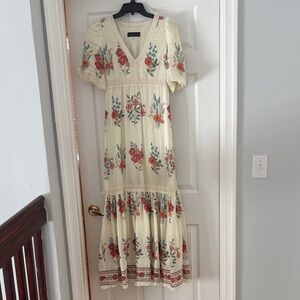 Floral Embroidered Maxi Dress